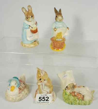 Appraisal: Royal Albert Beatrix Potter Figure Benjamin Wakes Up Mrs Rabbit