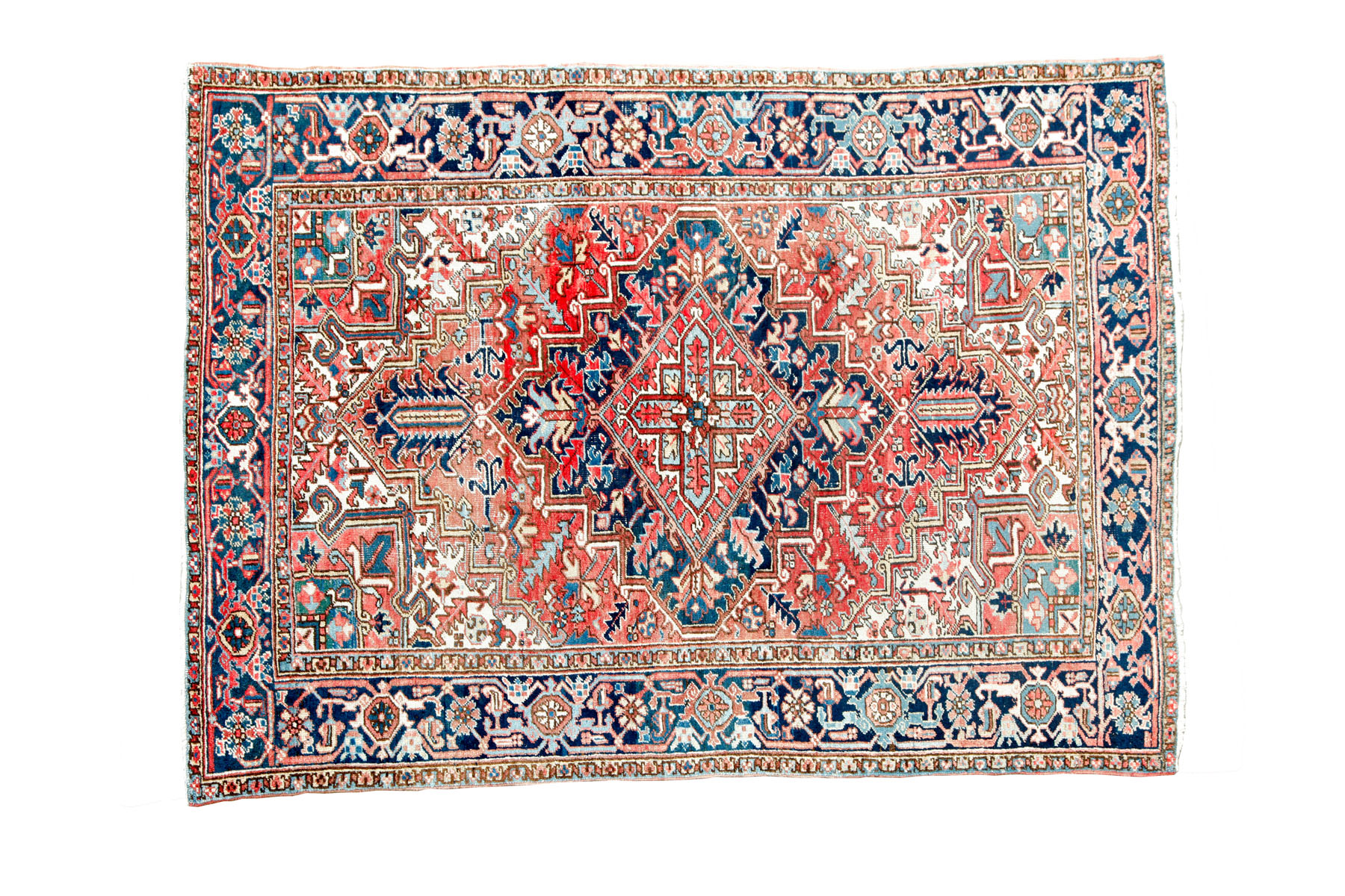 Appraisal: ORIENTAL RUG Fourth quarter th century Heriz Red and blue