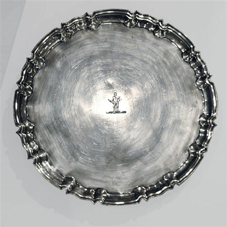 Appraisal: English Silver Salver Estimate -