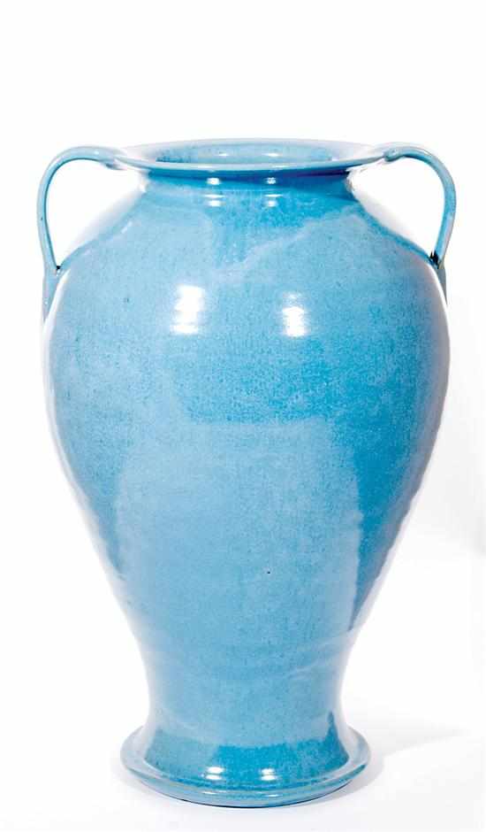 Appraisal: Southern art pottery floor vase attributed to Cole family Seagrove