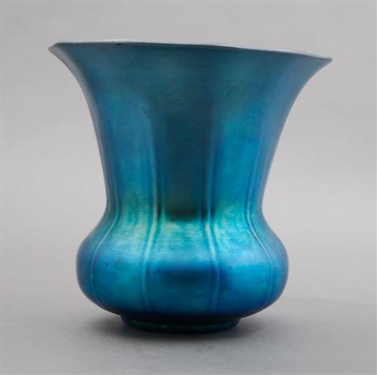 Appraisal: A Steuben Aurene Glass Vase Height inches