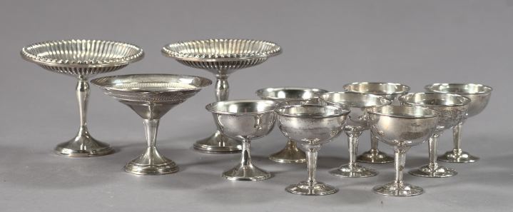 Appraisal: Eleven-Piece Collection of Silver Items consisting of a set of