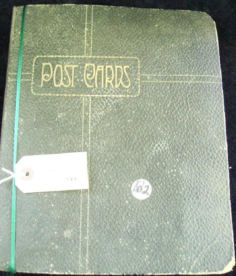 Appraisal: An Edwardian postcard album various subjects