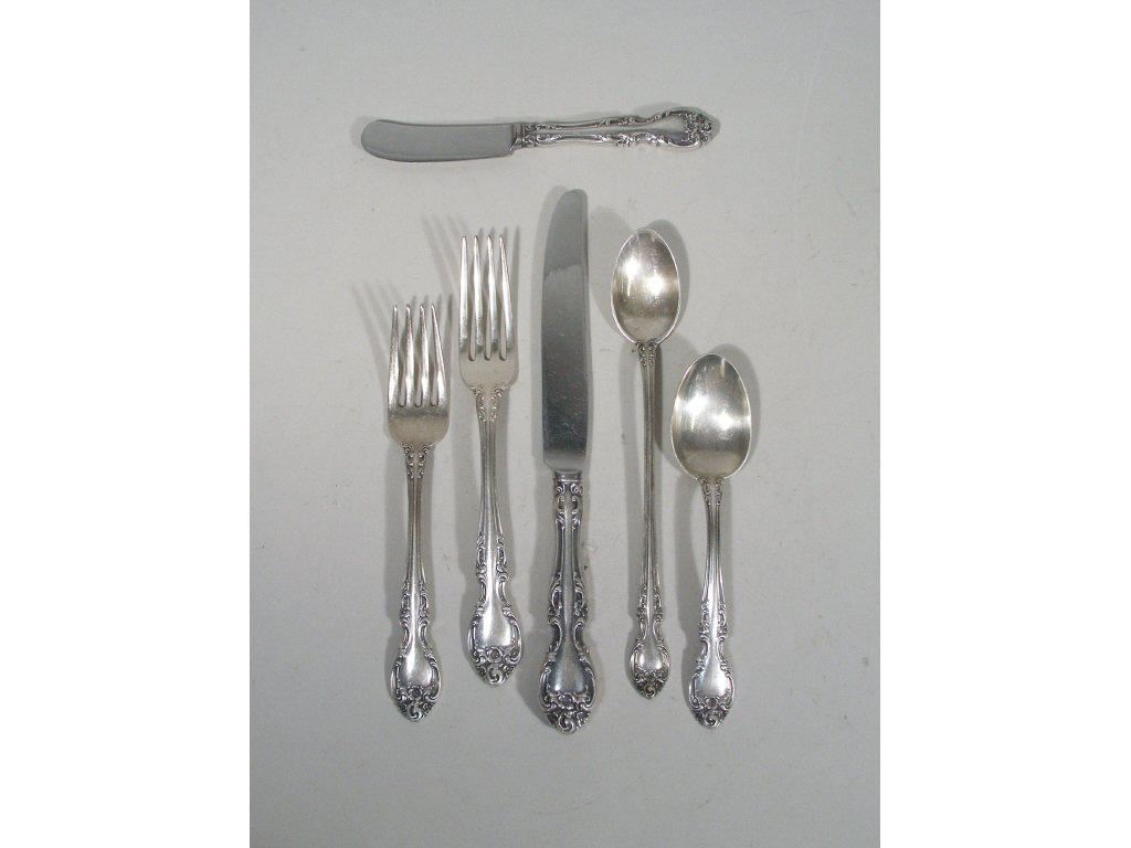 Appraisal: Sterling Flatware Service Melrose by Gorham pieces including knives l