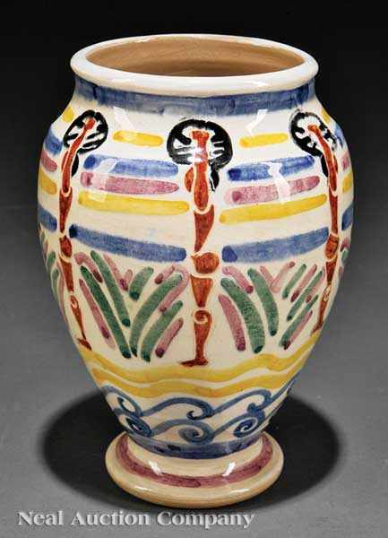 Appraisal: A Shearwater Pottery Vase c thrown by James Anderson decorated