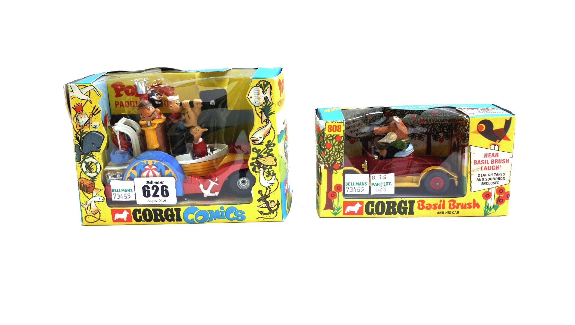 Appraisal: A Corgi comics Popeye Paddle Wagon boxed and a Corgi