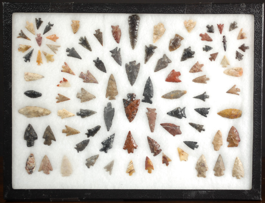 Appraisal: PACIFIC NORTHWEST NATIVE AMERICAN ARROW POINTS all hand knapped from