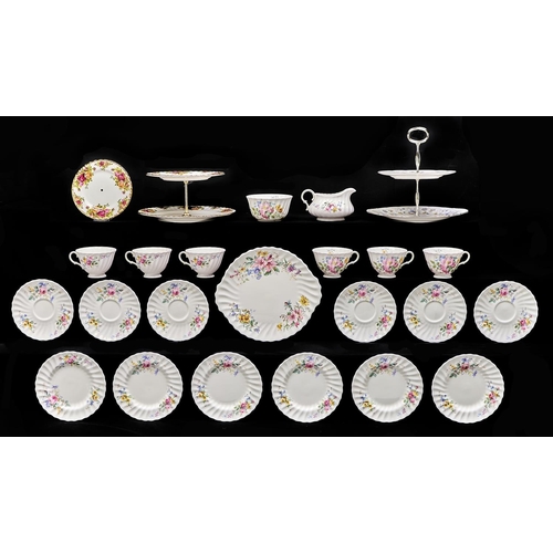 Appraisal: Miscellaneous Royal Albert and Colclough bone china teaware and two