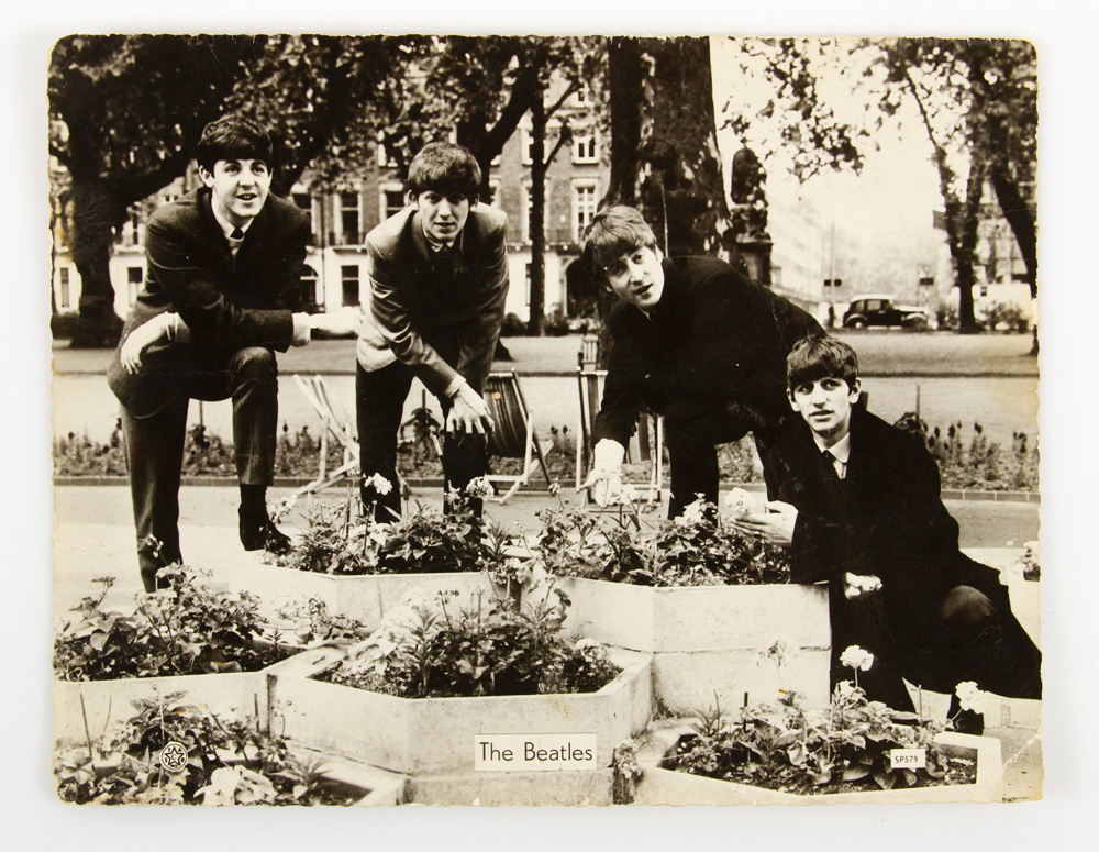 Appraisal: - Beatles Promotional Autographed Photo Beatles promotional photograph autographed by