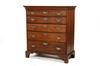 Appraisal: CHEST OF DRAWERS - Circa five graduated drawer chest Cherry