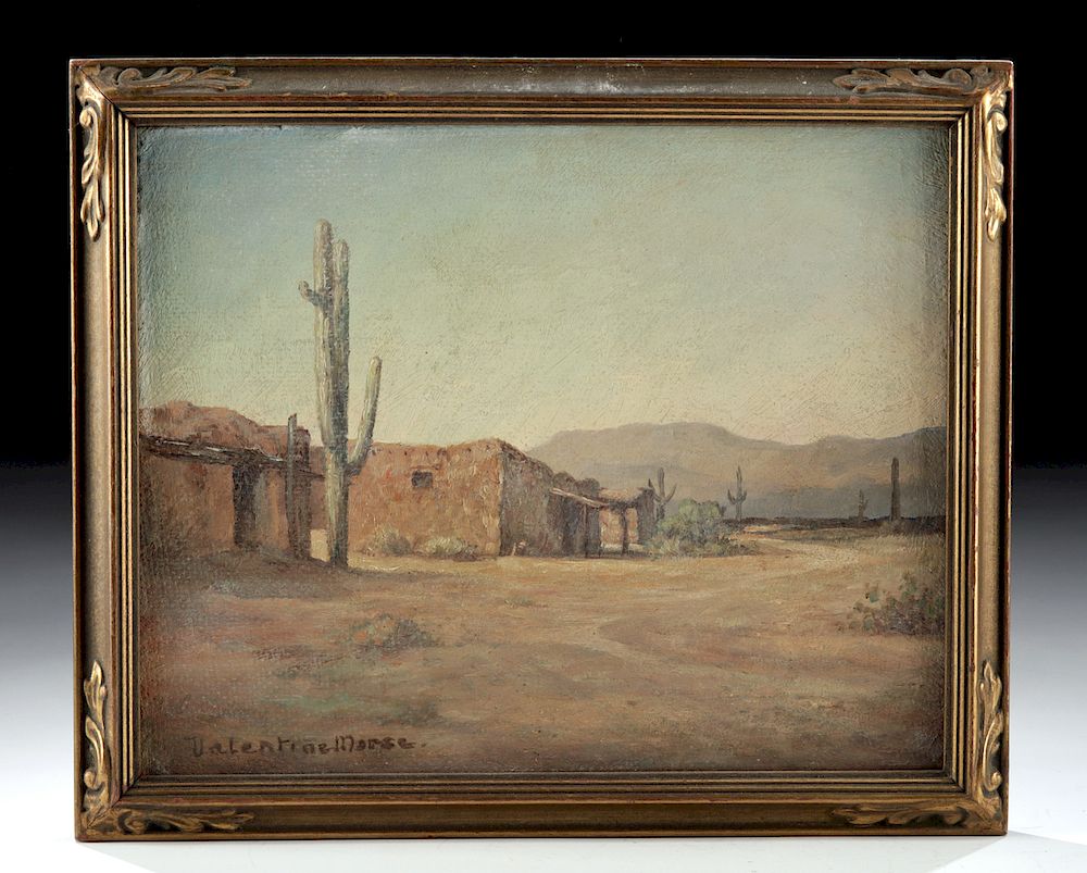 Appraisal: Framed Valentine Morse Southwest Landscape - s Valentine Morse American