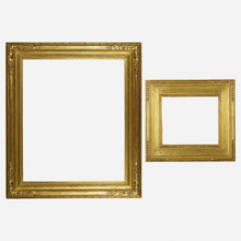 Appraisal: Newcomb-Macklin FRAMES SET OF TWO carved and gilded wood Larger