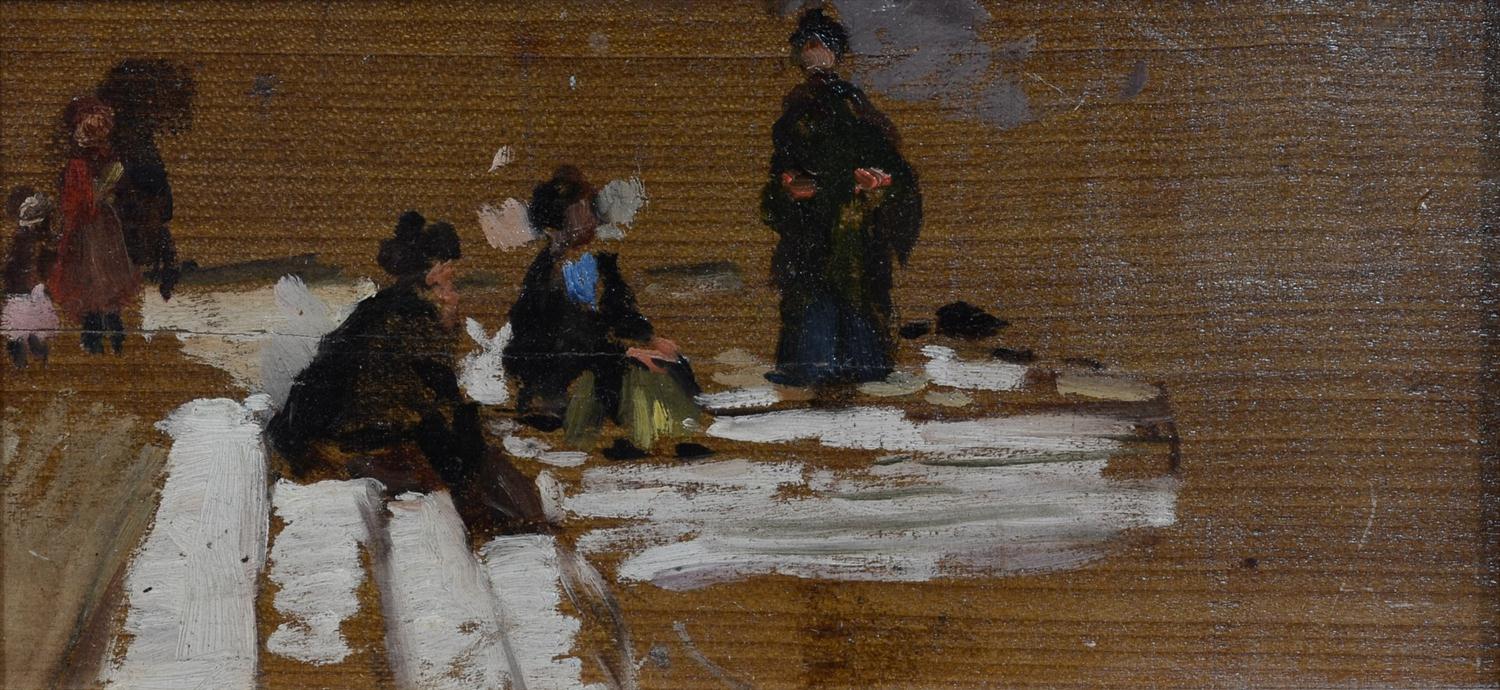 Appraisal: Style of James Abbott McNeill Whistler American - oil on