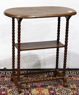 Appraisal: Victorian style occasional table Victorian style occasional table having an