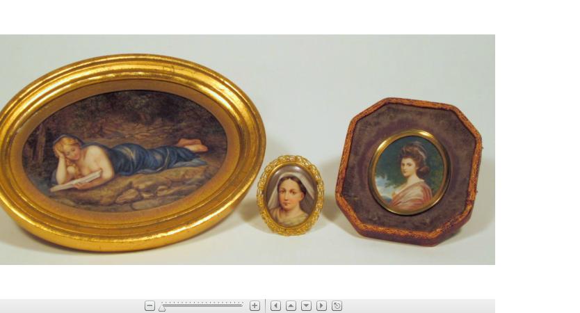 Appraisal: Continental hand-painted oval porcelain plaque of Mary Magdalene th century