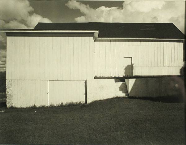 Appraisal: Wright Morris American - White Barn Connecticut Gelatin silver print