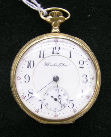 Appraisal: Rockford -Jewel Pocket Watch with Keystone gold filled case hinged