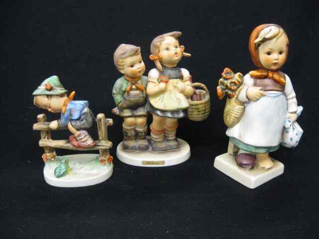 Appraisal: Hummel Figurines ''Retreat to Safety'' ''To Market'' and ''Weary Wanderer''