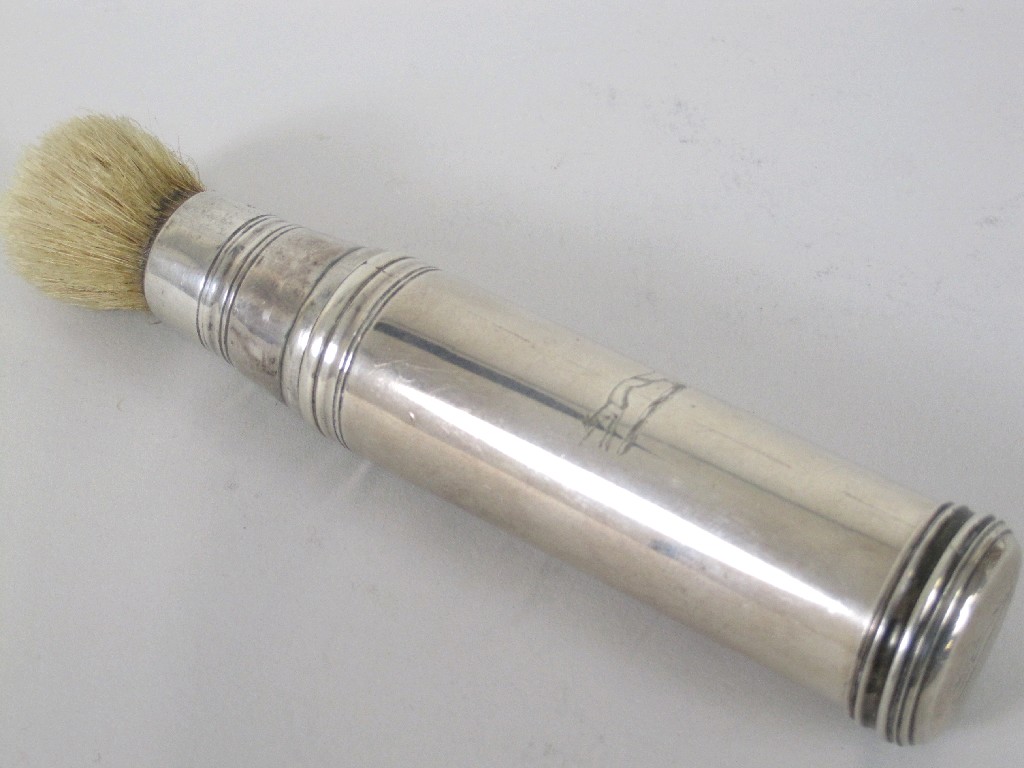 Appraisal: A Wm IV Shaving Brush in case engraved greyhound crest