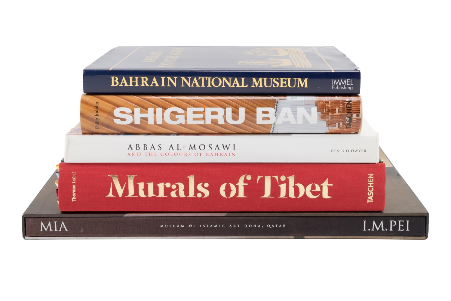 Appraisal: FIVE BOOKS ON INTERNATIONAL ARCHITECTURE AND ART Collection of five