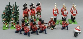 Appraisal: A collection of Britains lead soldiers including Scot's Guards and