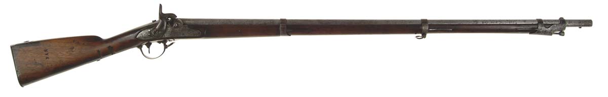 Appraisal: NIPPES CONVERTED MODEL MUSKET Cal rnd bbl Replaced ramrod Dated