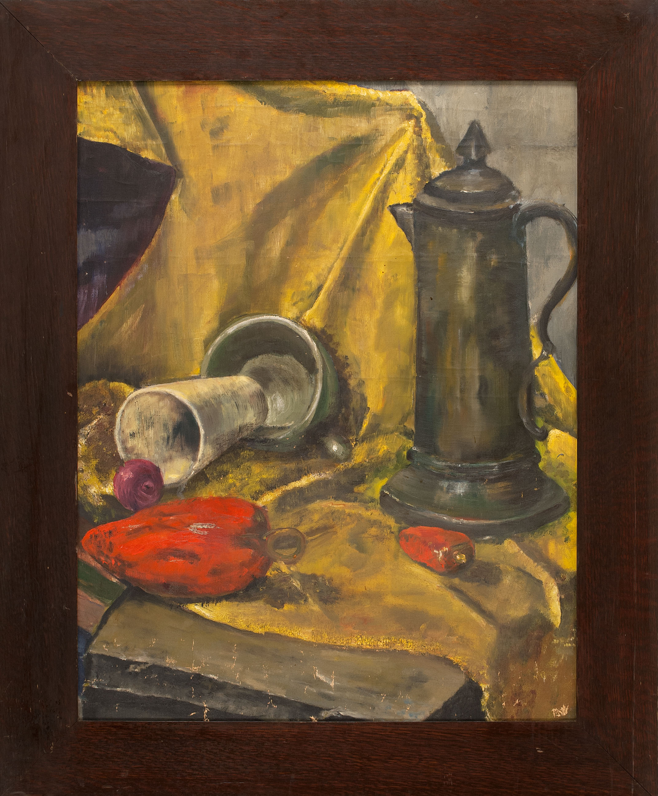 Appraisal: FRAMED PAINTING CLAGGETT WILSON American - Still life of a