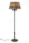 Appraisal: FLOOR LAMP - Three socket Art Deco brass lamp with