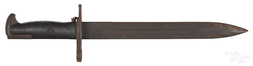 Appraisal: WWII M Garand bayonet WWII M Garand bayonet stamped A