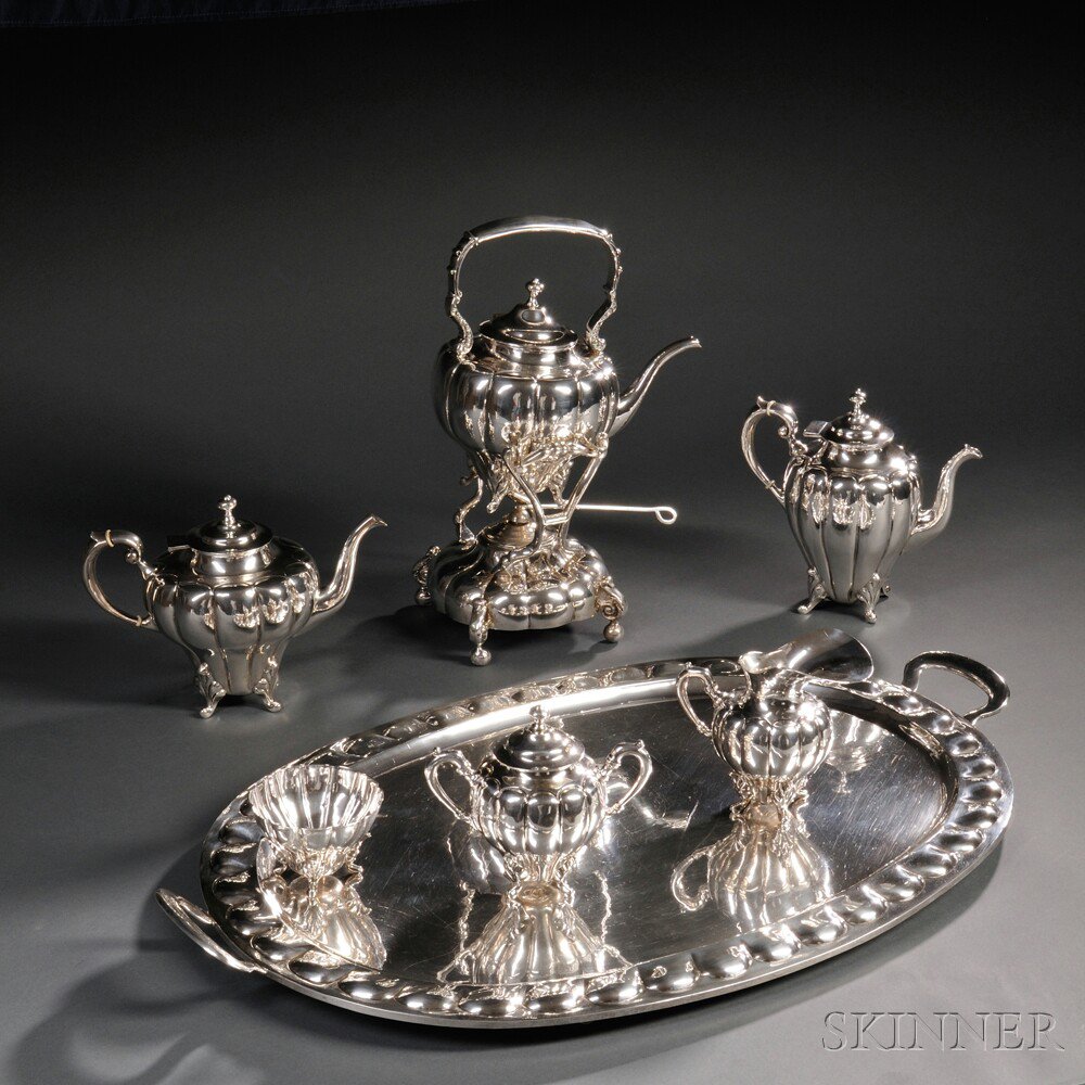 Appraisal: Seven-piece Mexican Sterling Silver Tea and Coffee Service Mexico City