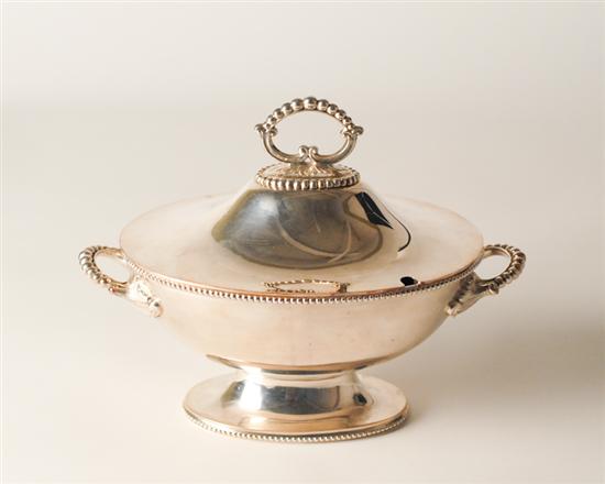 Appraisal: Mappin Webb Silverplate Tureen marked w high wide deep