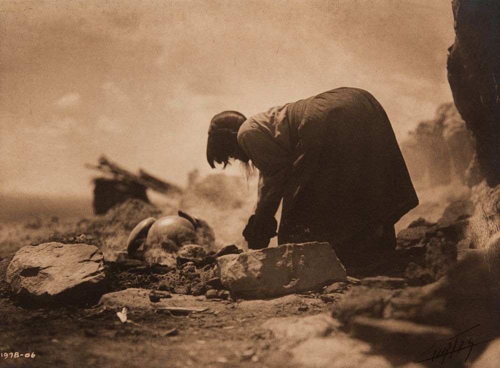 Appraisal: Edward Curtis Potter Building Her Kiln Nampeyo Edward S Curtis