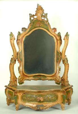 Appraisal: A VENETIAN TOILET MIRROR th century in the Rococo Revival