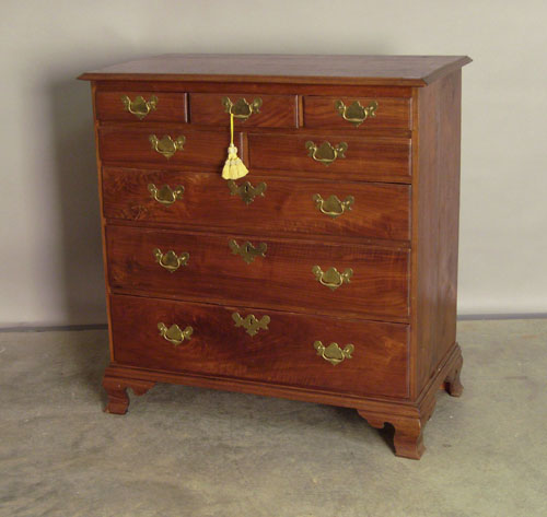 Appraisal: Pennsylvania Chippendale walnut chest of drawers th c h w