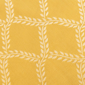 Appraisal: A Pair of Scalamandr Yellow Silk Damask Tasseled Tablecloths Early