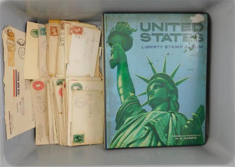 Appraisal: U S Liberty Stamp Album most stamps are on black