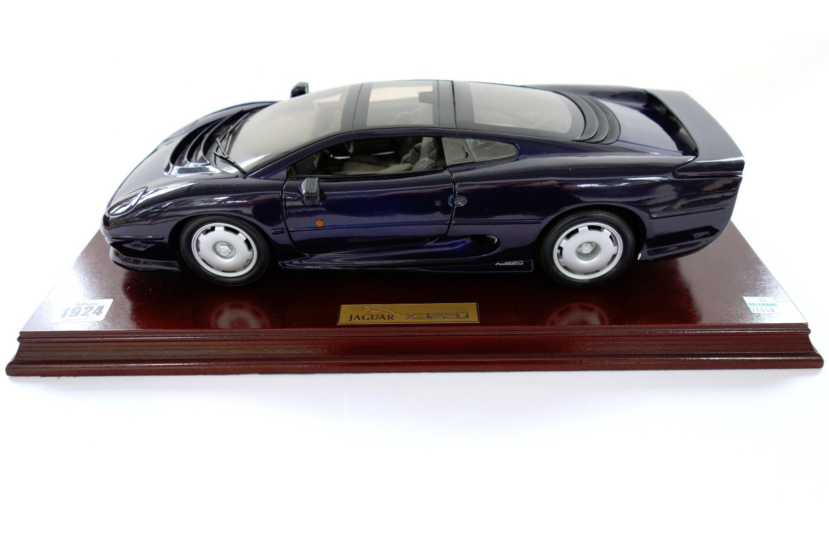 Appraisal: A scale model of a Jaguar XJ on a wooden