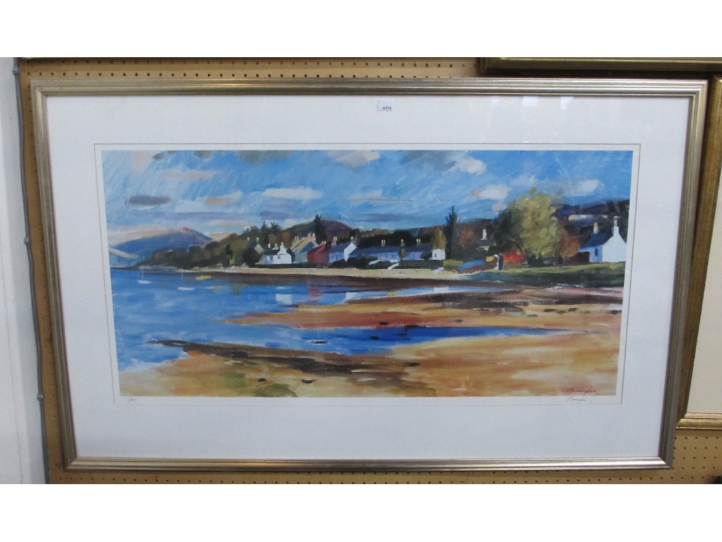 Appraisal: AFTER JOHN CUNNINGHAM Limited Edition reproduction 'Newton Loch Fyne' signed