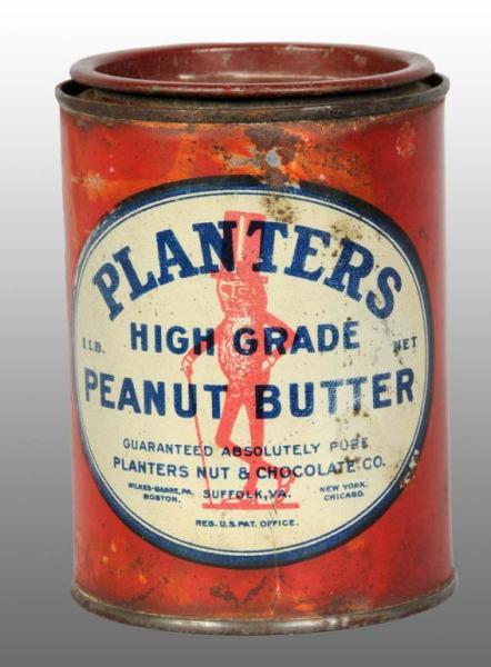 Appraisal: Planters Peanut -LB High Grade Peanut Butter Tin Description Very