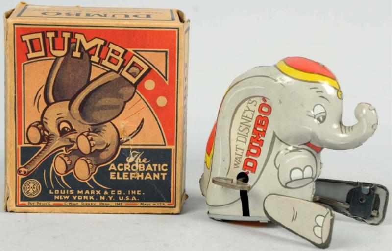 Appraisal: Tin Litho Marx Walt Disney Dumbo Wind-Up Toy American Works