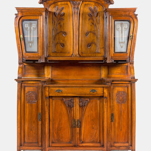 Appraisal: Art Nouveau Italian Late th Early th Century Serving Cabinet