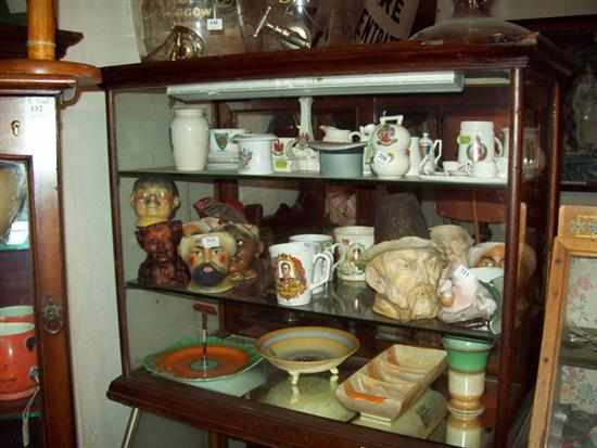 Appraisal: A VICTORIAN CALEY'S COUNTER DISPLAY CABINET