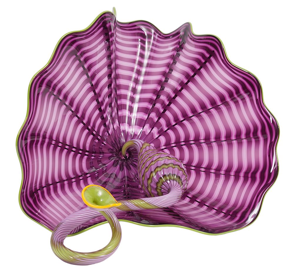 Appraisal: Dale Chihuly Piece Amethyst Persian Art Glass Dale Chihuly American