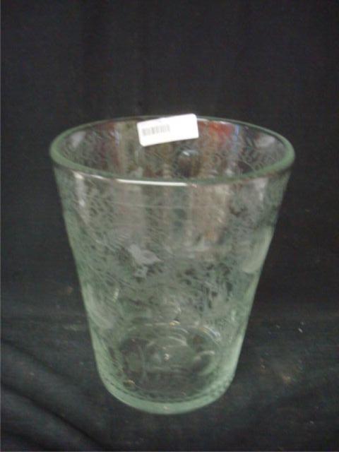 Appraisal: Cut Crystal and Etched Vase From a Purchase NY home