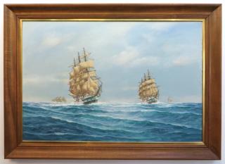 Appraisal: Yankee Whalers By John Arnold Yankee Whalers By John Arnold