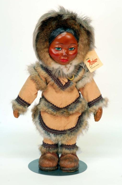 Appraisal: Naber Alaska Life Collection Eskimo doll Molded and cast face