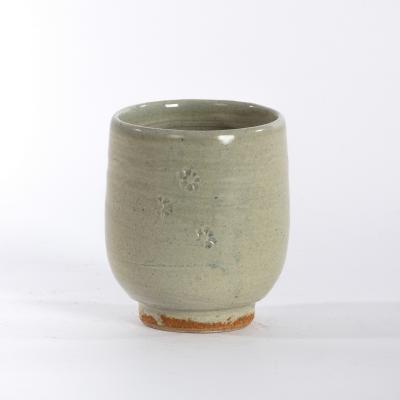 Appraisal: William 'Bill' Marshall a celadon glaze teabowl with impressed floral