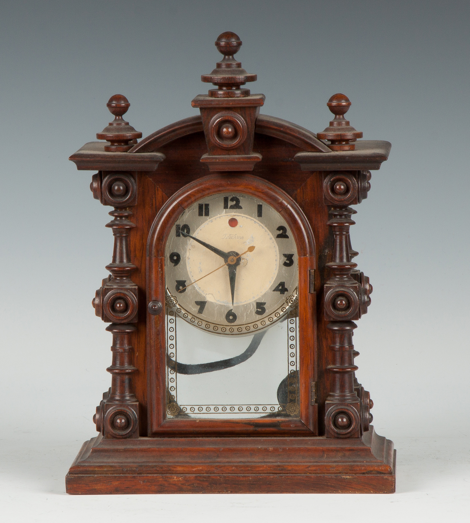 Appraisal: Miniature Rosewood Patti Clock Case Original glass finish Missing backboard