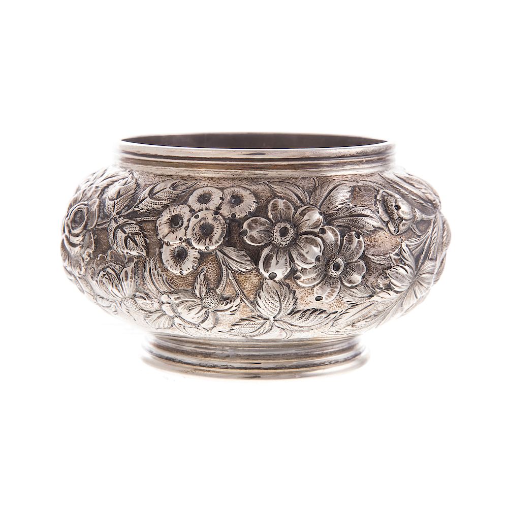 Appraisal: Kirk Repousse sterling silver bowl model hand chased with bold