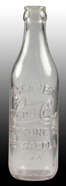 Appraisal: Pepsi Cola Escambia Straight-Sided Bottle Description Circa teens Bottling Co